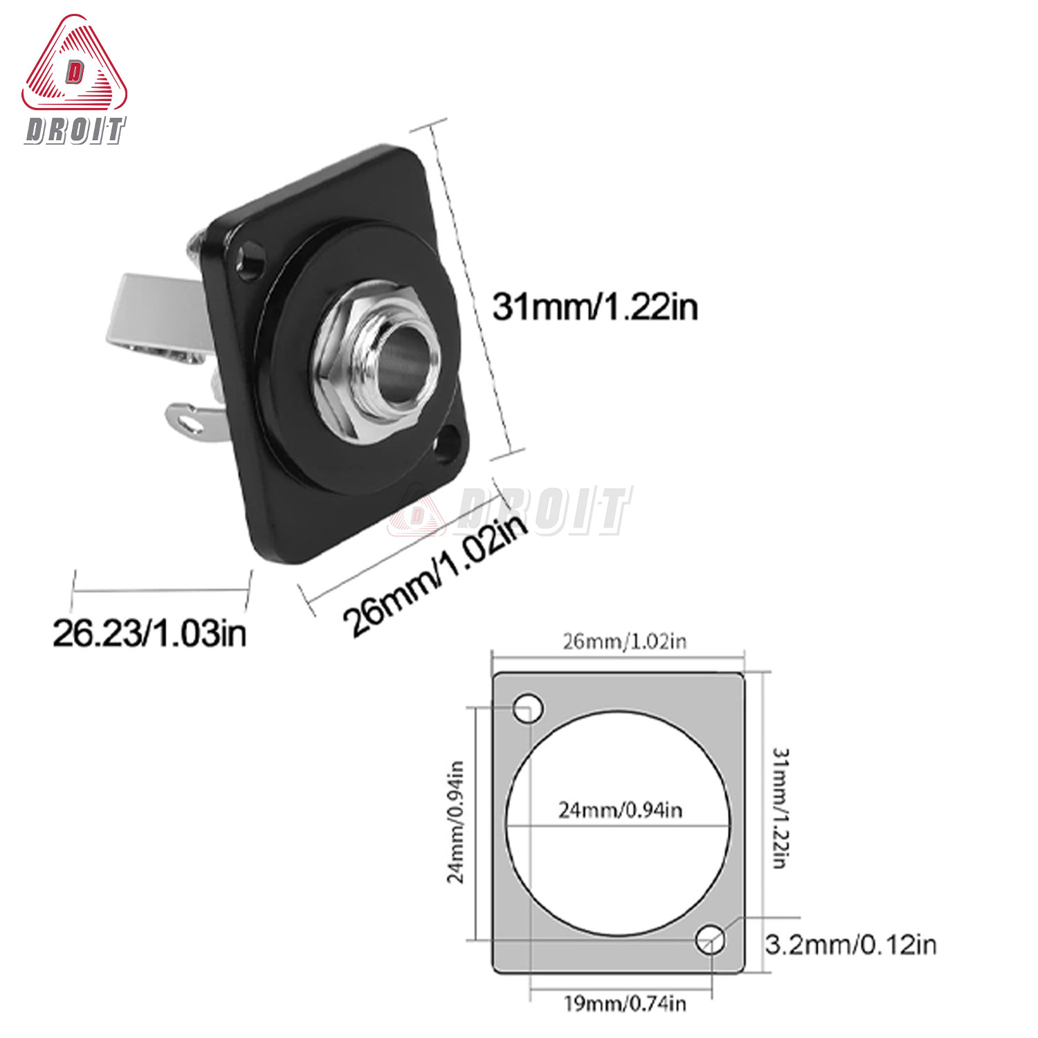 đầu hàn jack 6.35mm