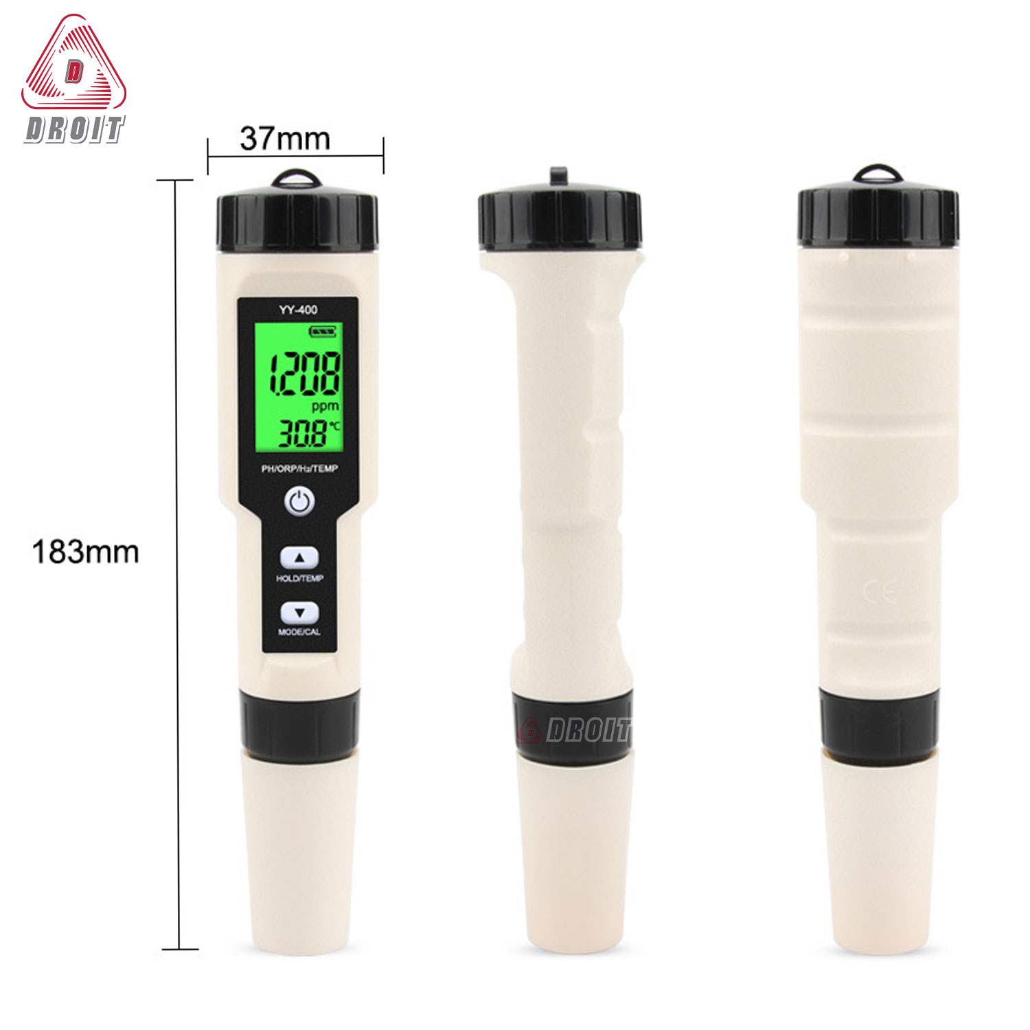 Máy thử nước sạch PH Hydrogen H2, Orp, Temp