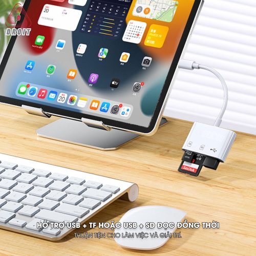 Đầu đọc thẻ SD cho điện thoại Type-C