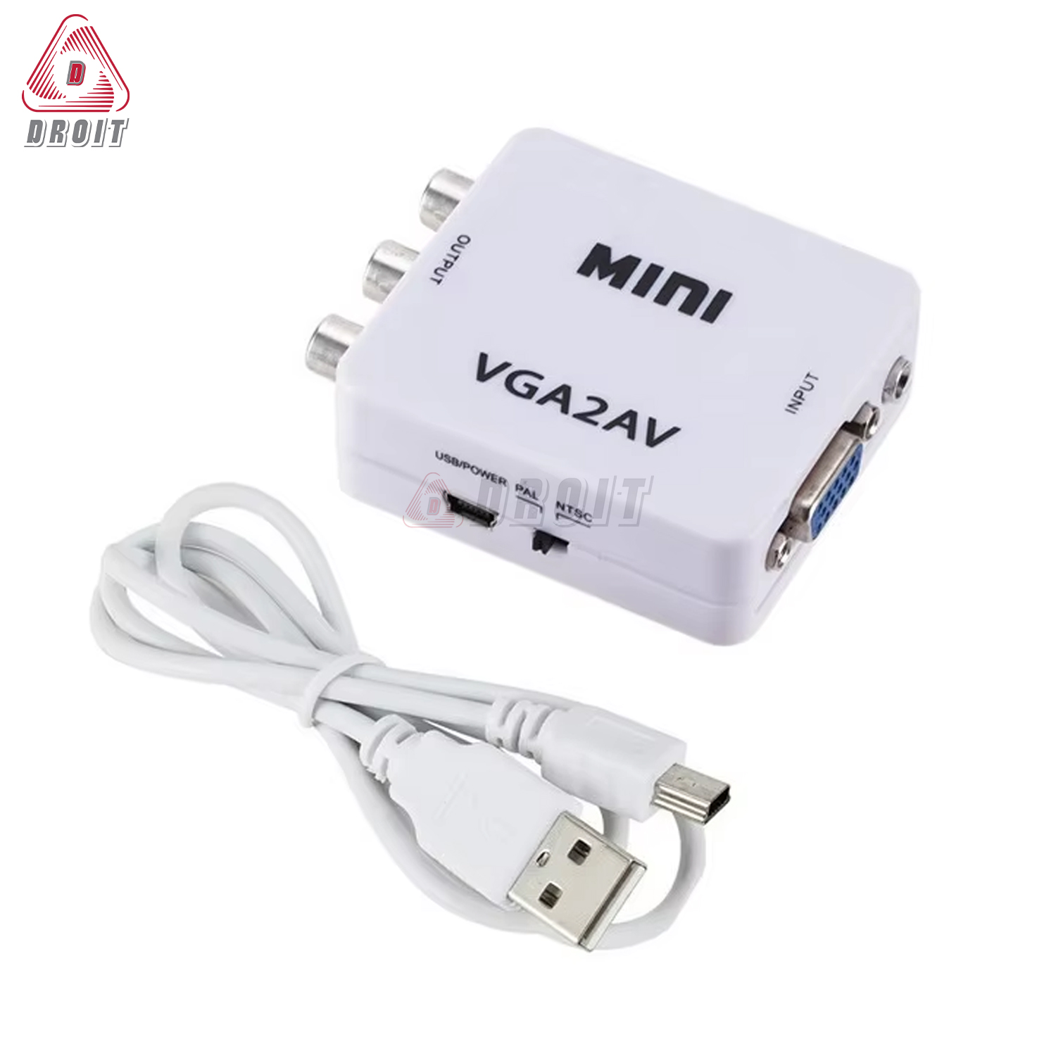 Bộ chuyển VGA ra AV Mini VGA2AV