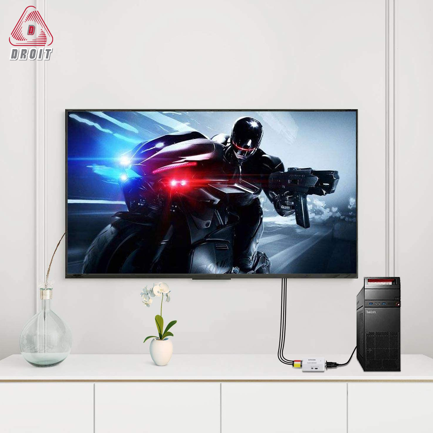 Cáp chuyển đổi VGA sang AV Mini VGA2AV