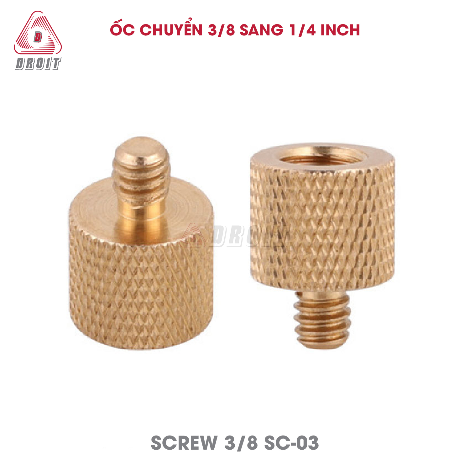 Ốc chuyển 3/8 sang 1/4 inch Ốc chuyển 3/8 sang 1/4 inch