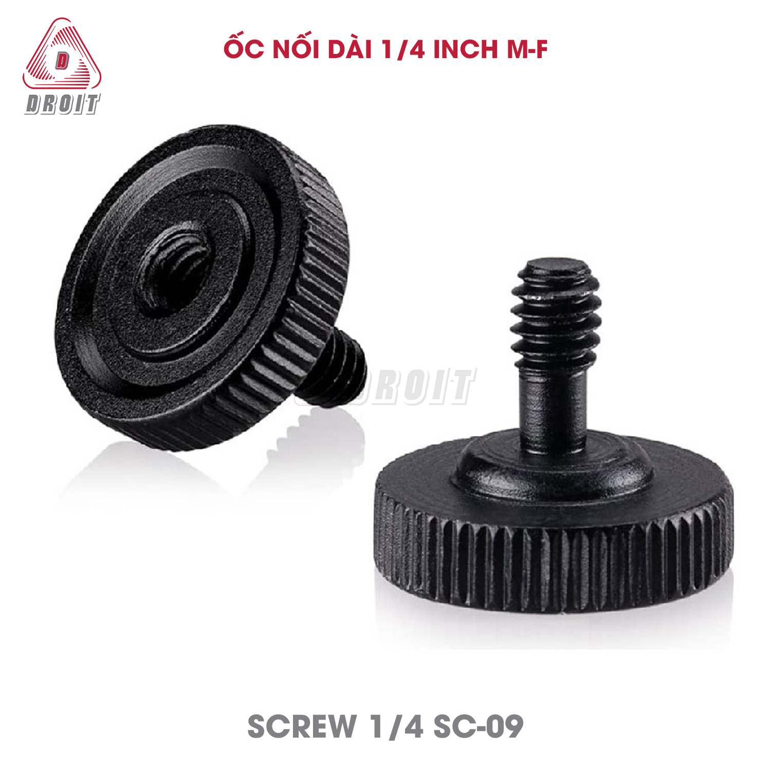 Ốc nối dài 1/4 inch 2 đầu đực cái Ốc nối dài 1/4 inch 2 đầu đực cái