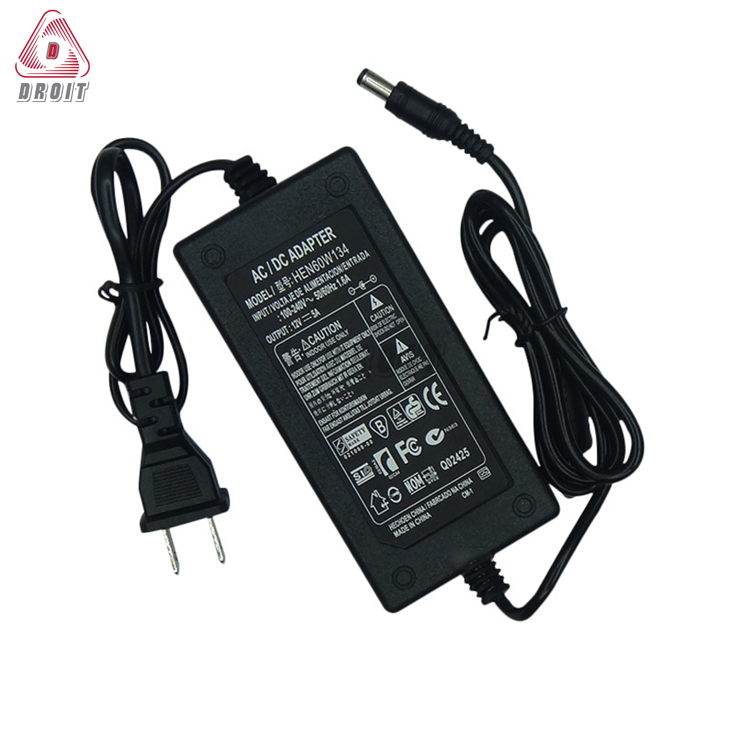 Adapter 5V 5A chân to 5.5x2.5mm