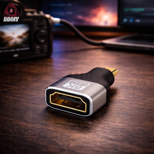 Đầu nối Micro HDMI sang HDMI 4K 8K UHD