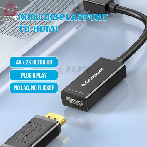 Cáp chuyển đổi Mini DisplayPort sang HDMI 4K