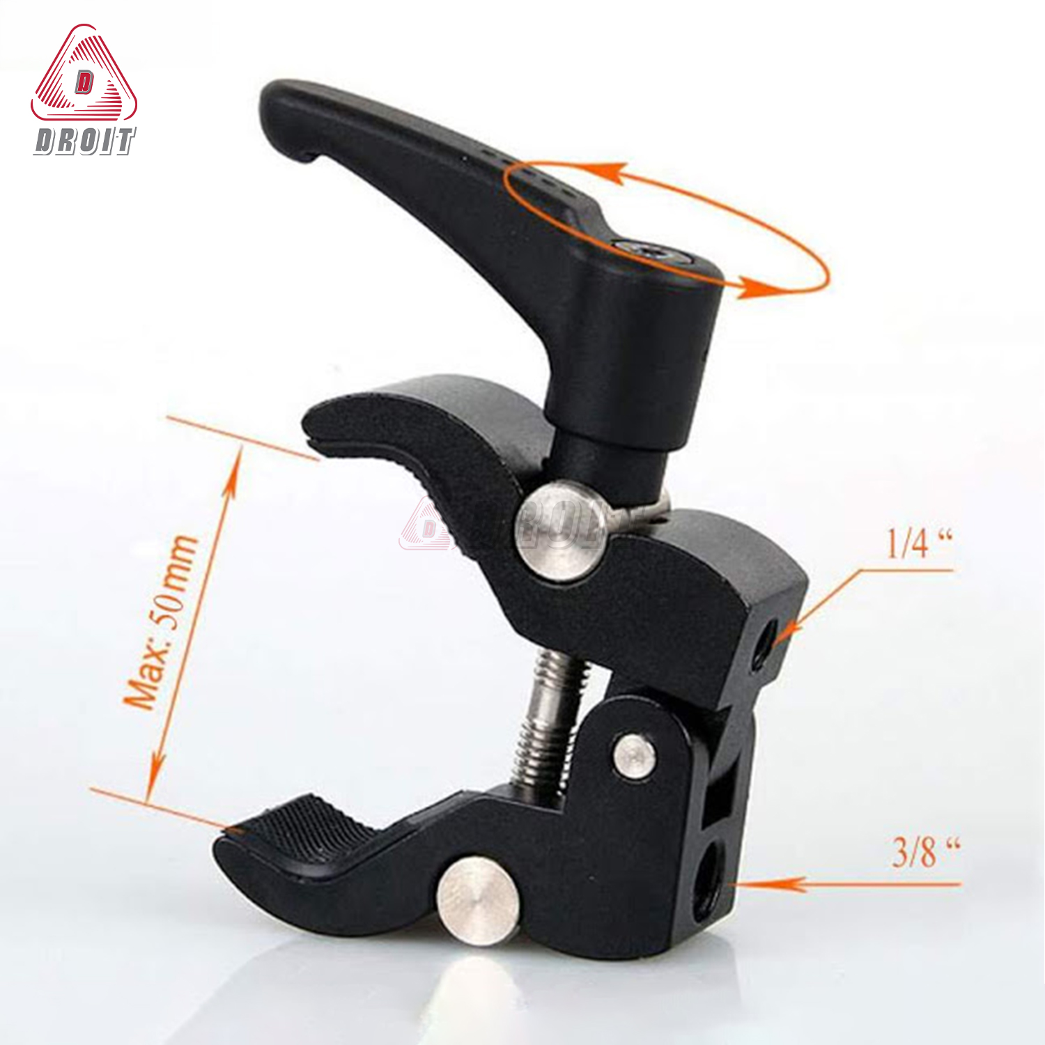 Kẹp gắn phụ kiện lên chân tripod máy ảnh