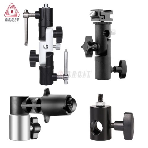Khớp gắn đèn flash có khe cắm dù lên chân tripod máy ảnh